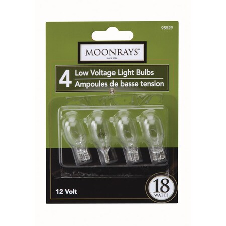 Moonrays Bulb 18W Wedge Base 4Pk 95529